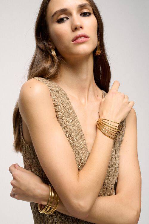 Luisa Spagnoli Nudum - Bracciale in ottone - Fashion Show