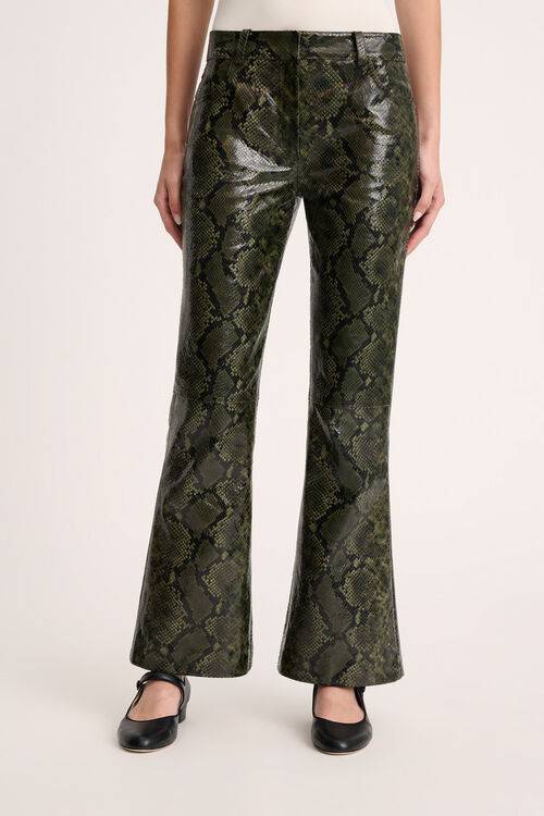 Luisa Spagnoli Olivi - Pantaloni in pelle - Fashion Show