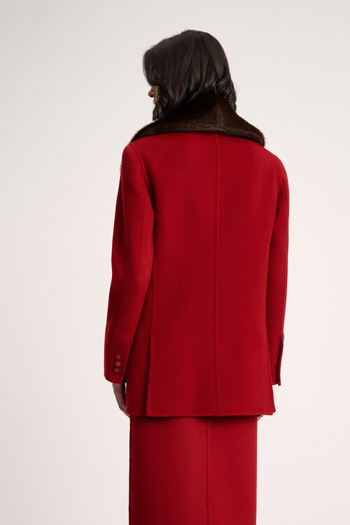 Luisa Spagnoli Sarnico - Cappottino Con Revers Faux Fur - Fashion Show