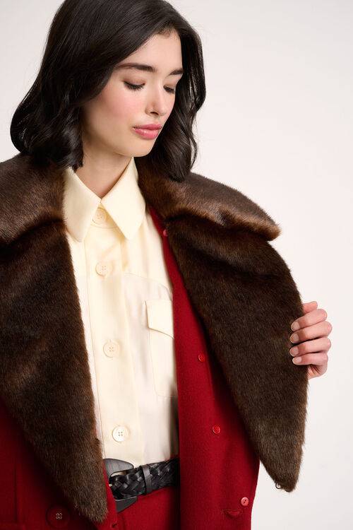 Luisa Spagnoli Sarnico - Cappottino Con Revers Faux Fur - Fashion Show