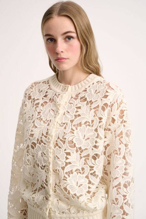 Luisa Spagnoli Segesta - Cardigan In Pizzo - Fashion Show