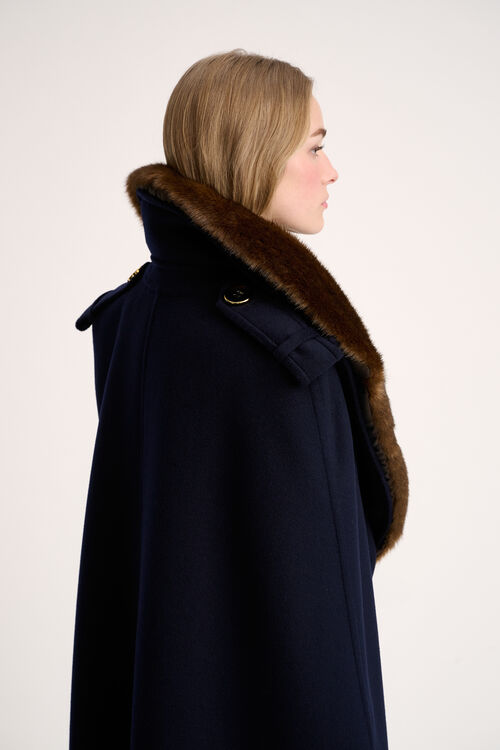 Luisa Spagnoli Stampa - Mantella In Lana - Fashion Show