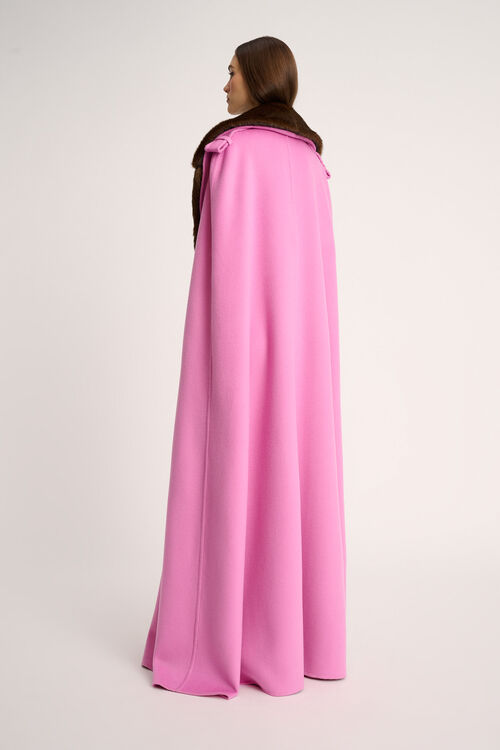 Luisa Spagnoli Stampa - Mantella In Lana - Fashion Show