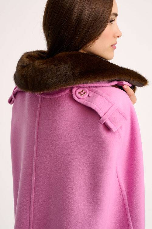 Luisa Spagnoli Stampa - Mantella In Lana - Fashion Show