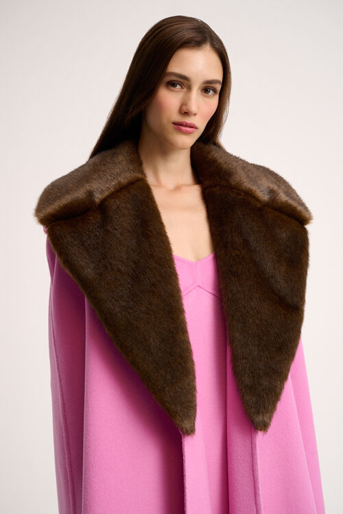 Luisa Spagnoli Stampa - Mantella In Lana - Fashion Show