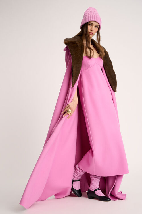 Luisa Spagnoli Stampa - Mantella in lana - Fashion Show