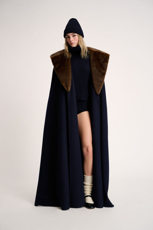 Luisa Spagnoli Stampa - Mantella in lana - Fashion Show