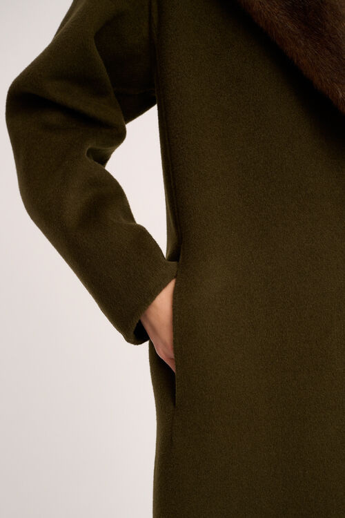 Luisa Spagnoli Sussulto - Cappotto Con Revers Faux Fur