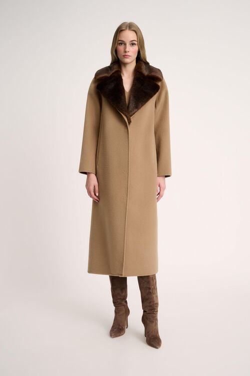 Luisa Spagnoli Sussulto - Cappotto con revers faux fur