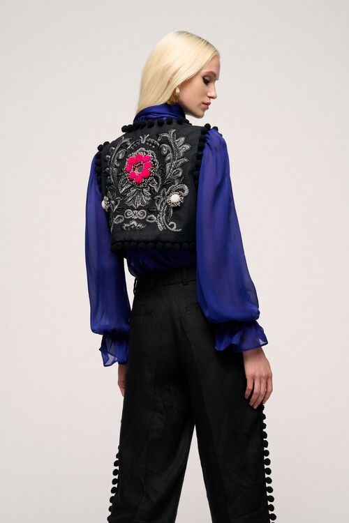 Luisa Spagnoli Vegano - Gilet Modello Bolero - Fashion Show