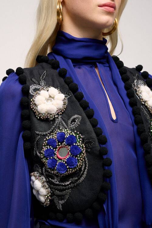 Luisa Spagnoli Vegano - Gilet Modello Bolero - Fashion Show