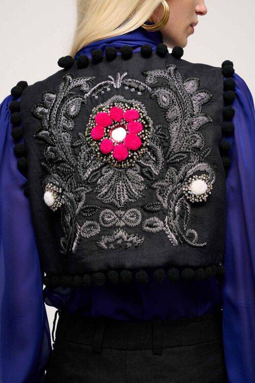 Luisa Spagnoli Vegano - Gilet Modello Bolero - Fashion Show