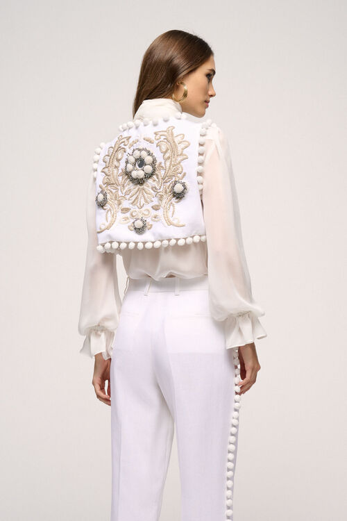 Luisa Spagnoli Vegano - Gilet Modello Bolero - Fashion Show