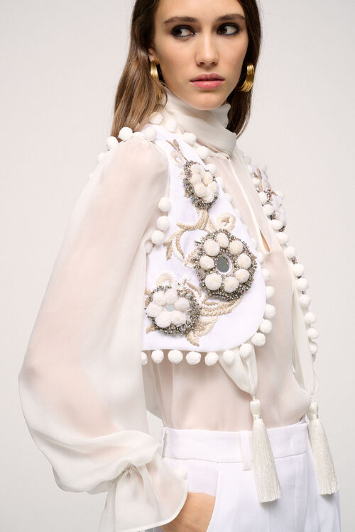 Luisa Spagnoli Vegano - Gilet Modello Bolero - Fashion Show