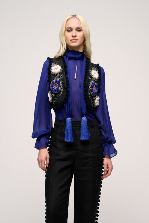 Luisa Spagnoli Vegano - Gilet modello bolero - Fashion Show