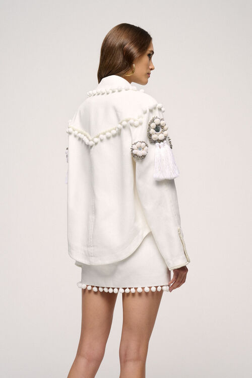 Luisa Spagnoli Vessillo - Giacca Con Applicazioni - Fashion Show