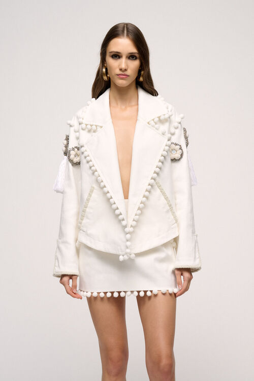 Luisa Spagnoli Vessillo - Giacca con applicazioni - Fashion Show