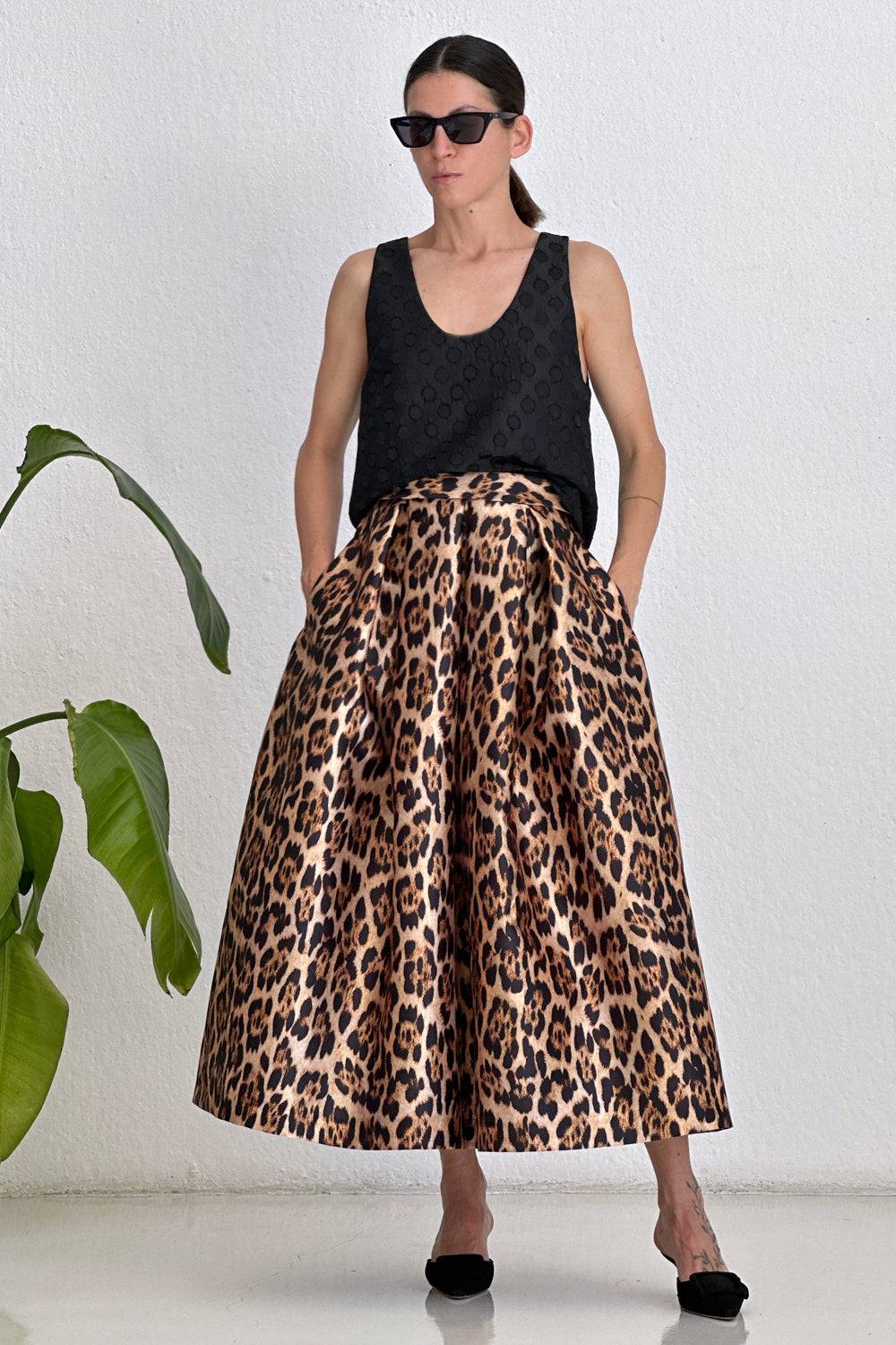 Lunatica Milano Gonna Animal Mikado