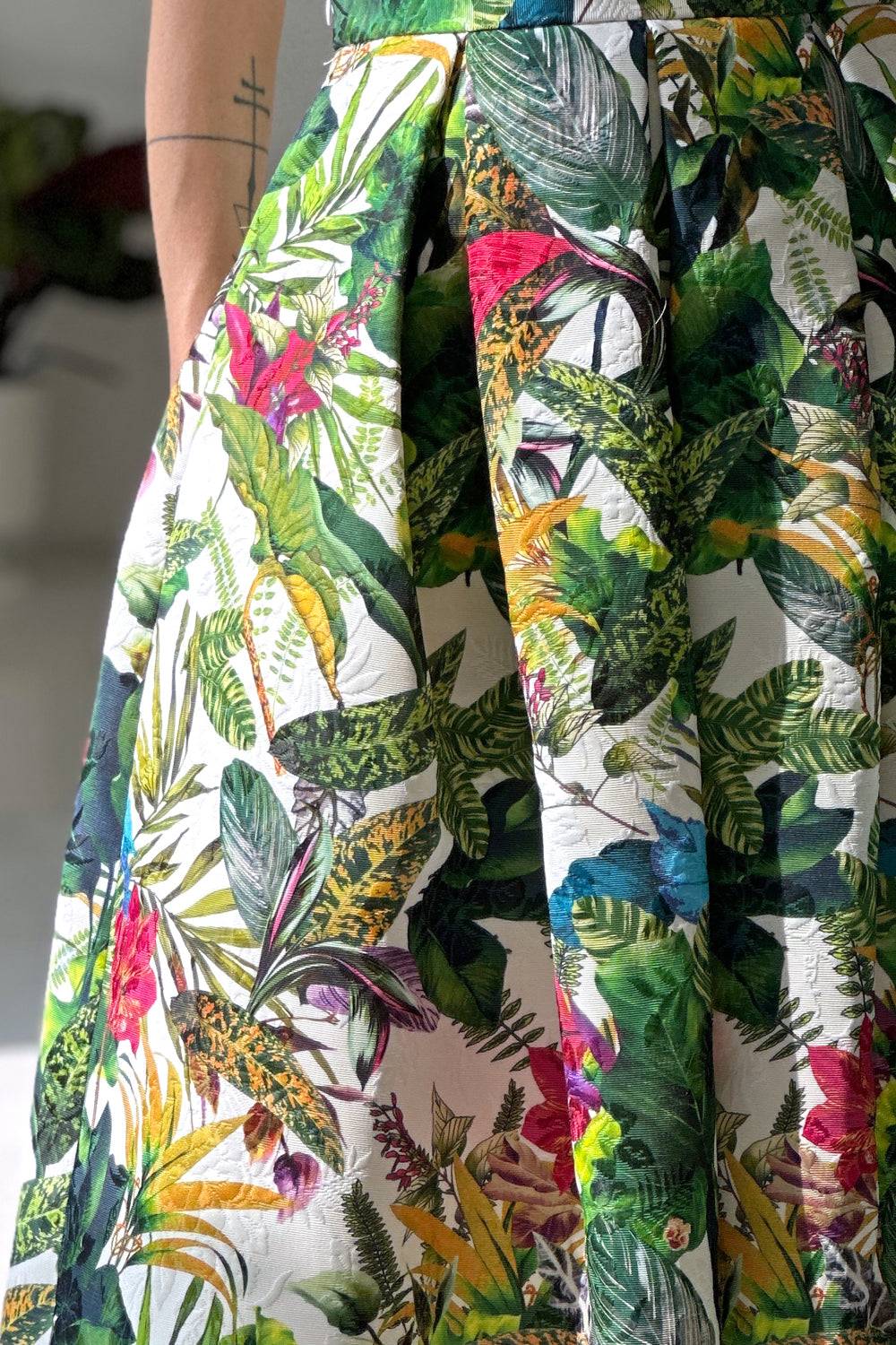 Lunatica Milano Gonna Green Leaves