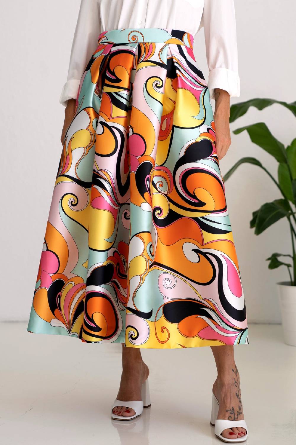 Lunatica Milano Gonna Groovy 009 Yellow Orange