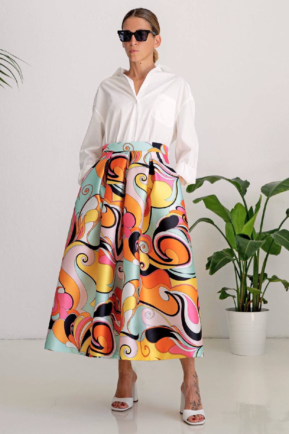 Lunatica Milano Gonna Groovy 009 Yellow Orange