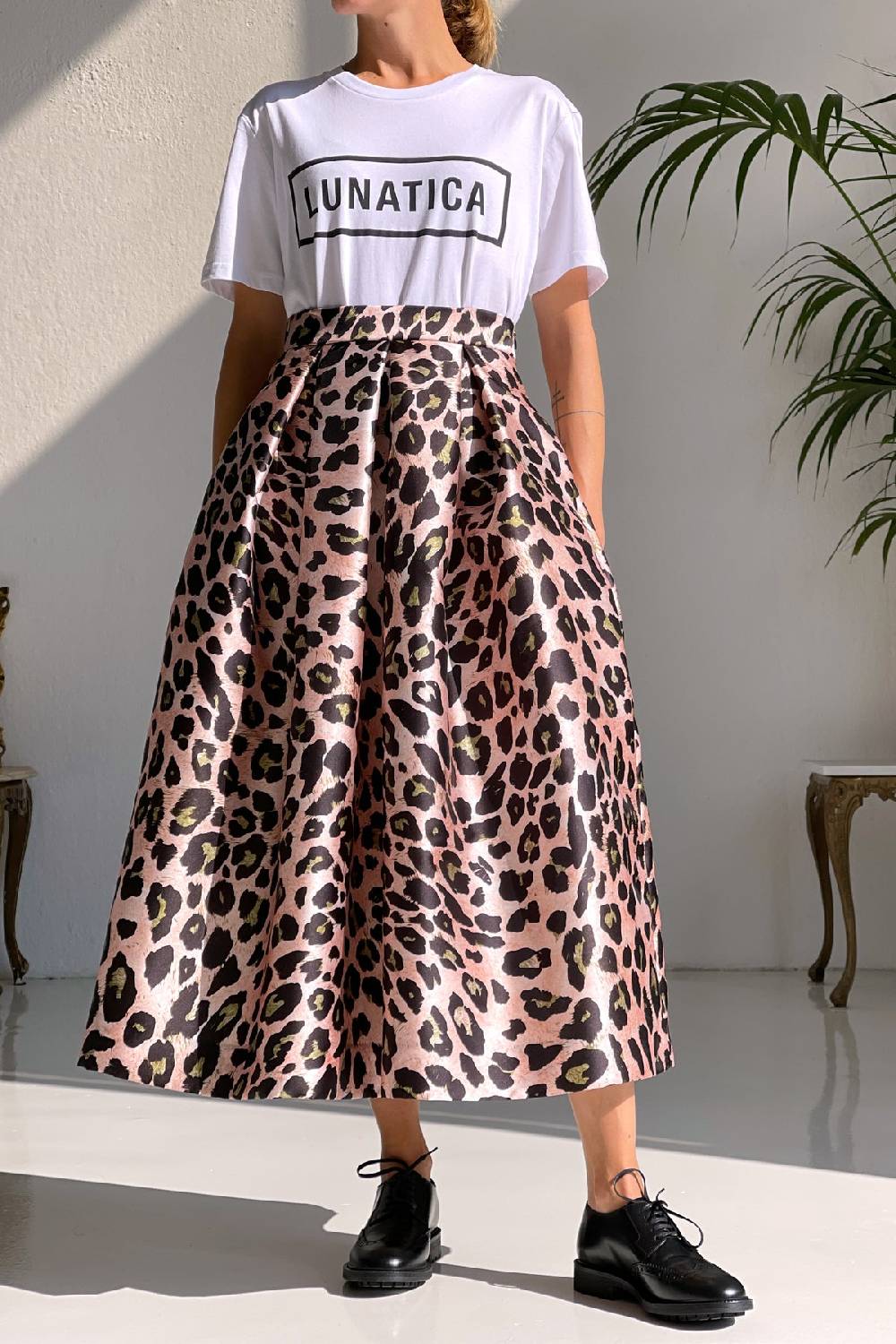 Lunatica Milano Gonna Midi Anima Pink