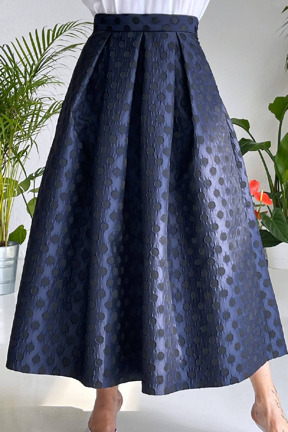 Lunatica Milano Gonna Pois Blu