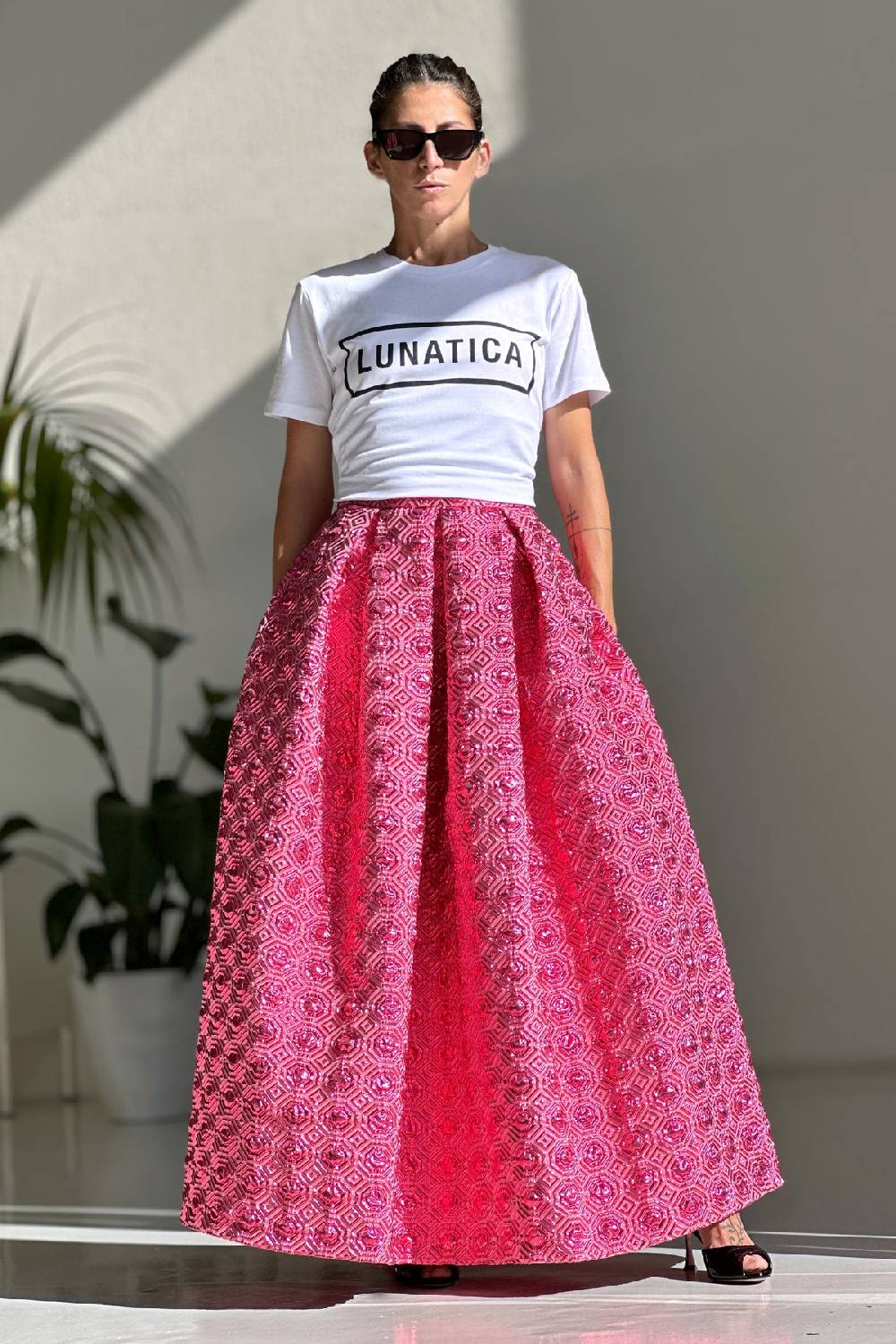Lunatica Milano Skirt Fucsia Long