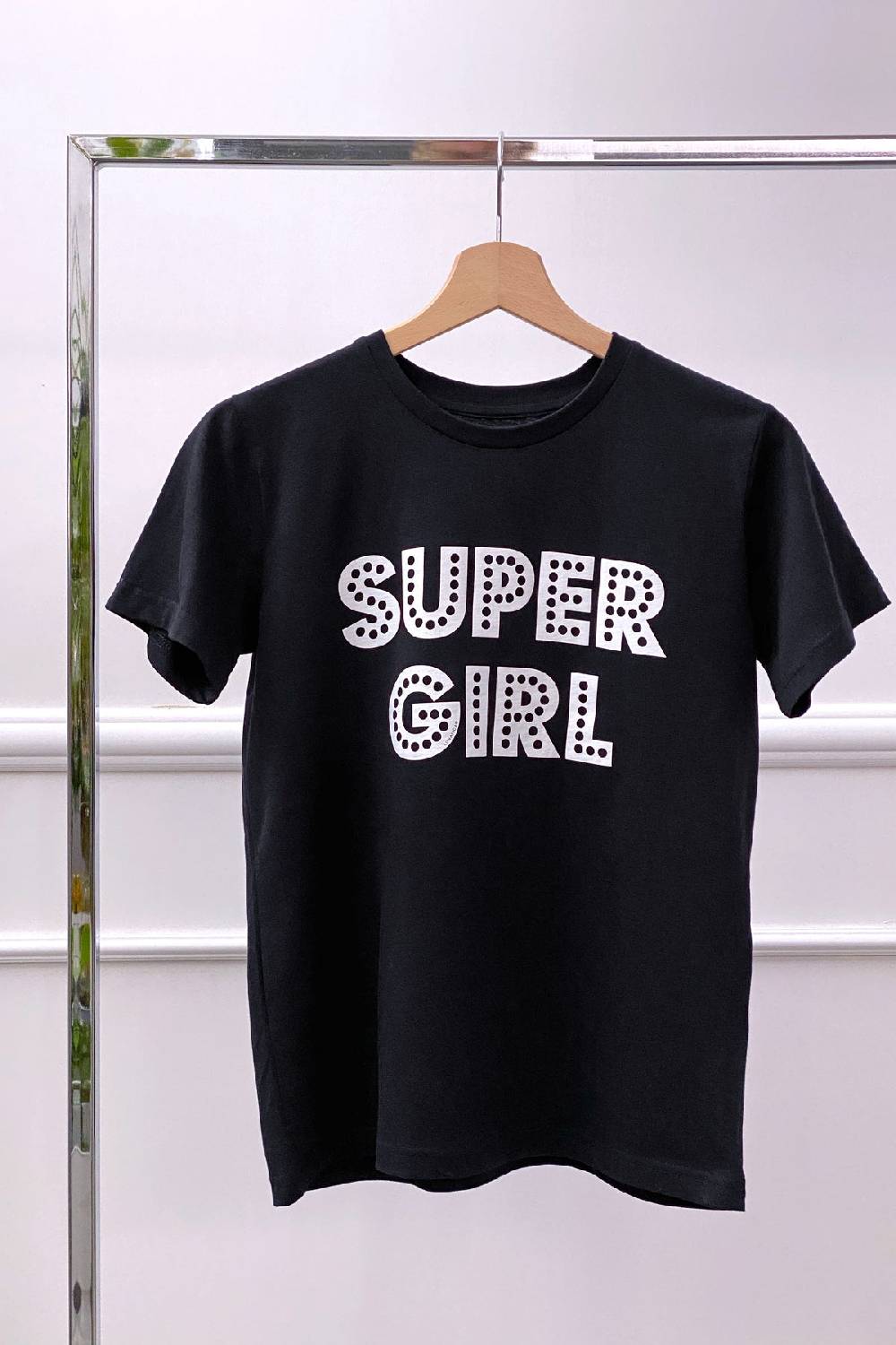 Lunatica Milano Tshirt Nera - Super Girl