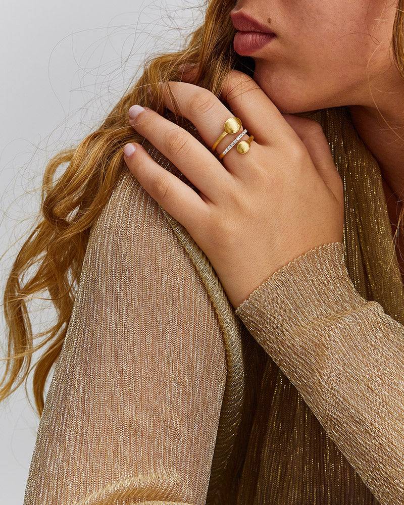 Nanis Anello Contrariè "DANCING ÉLITE" In Oro E Diamanti – Nanis Italian Jewels