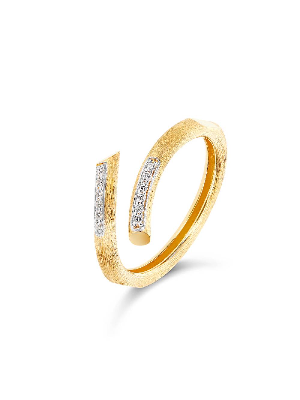 Nanis Anello contrariè "LIBERA" in oro e diamanti – Nanis Italian Jewels