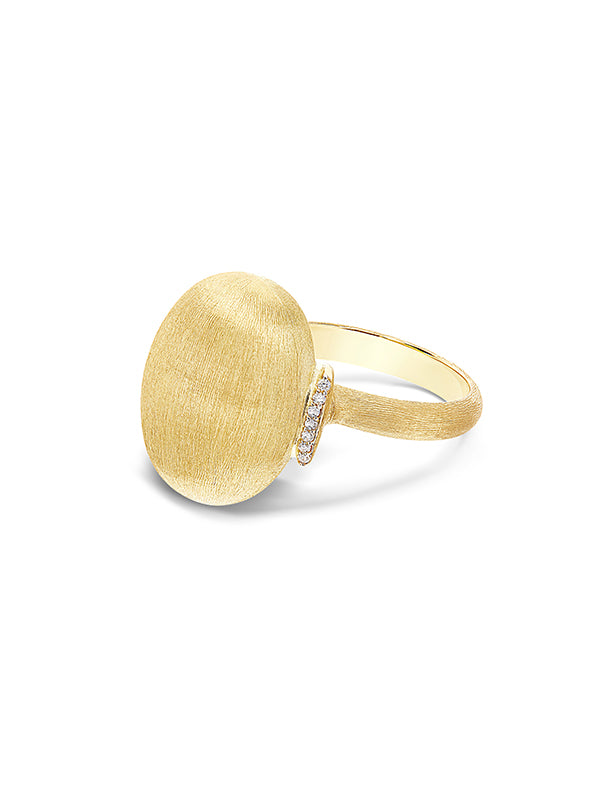 Nanis Anello "DANCING ÉLITE" con boule in oro e accenti di diamante (grande) – Nanis Italian Jewels