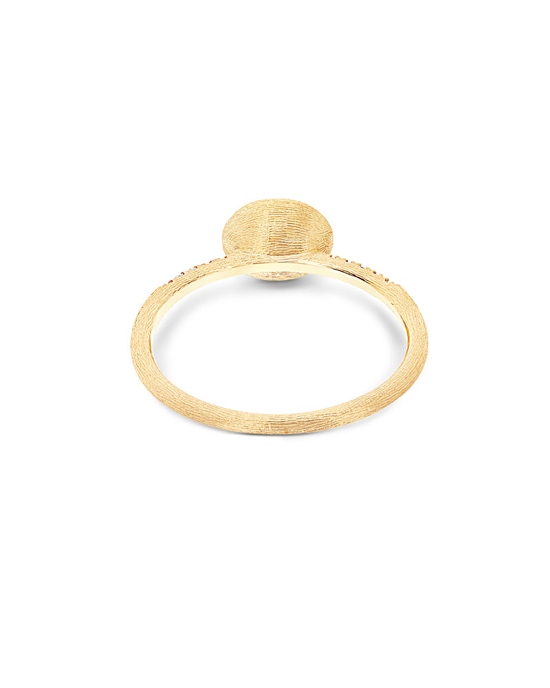 Nanis Anello "DANCING ÉLITE" Con Boule In Oro Incisa A Mano E Pavé Di Diaman – Nanis Italian Jewels