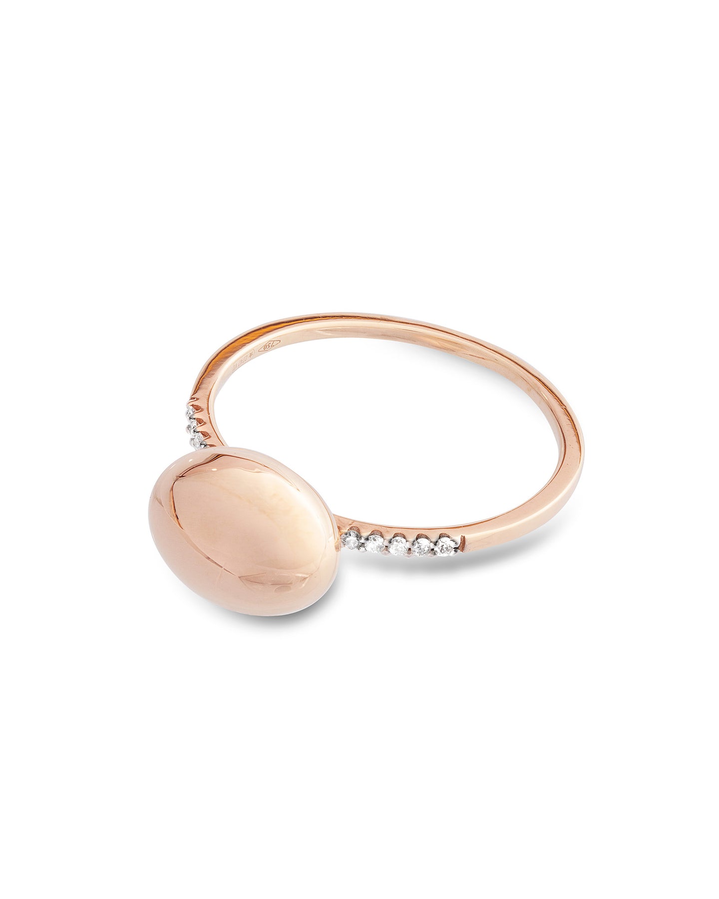 Nanis Anello "DANCING ÉLITE" Con Boule In Oro Rosa E Pavè Di Diamanti (picco – Nanis Italian Jewels