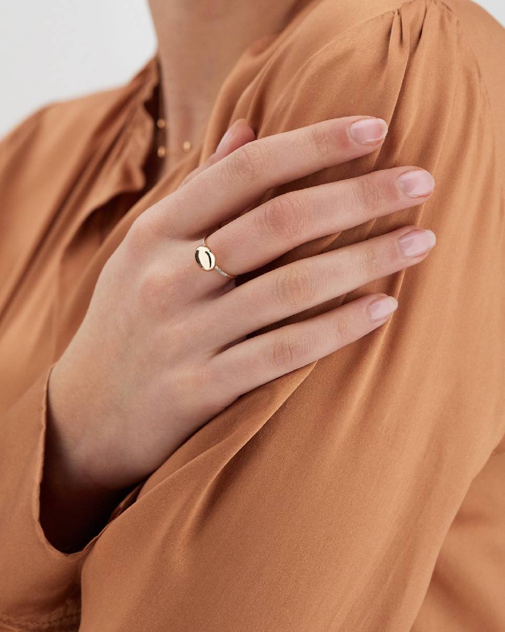 Nanis Anello "DANCING ÉLITE" Con Boule In Oro Rosa E Pavè Di Diamanti (picco – Nanis Italian Jewels