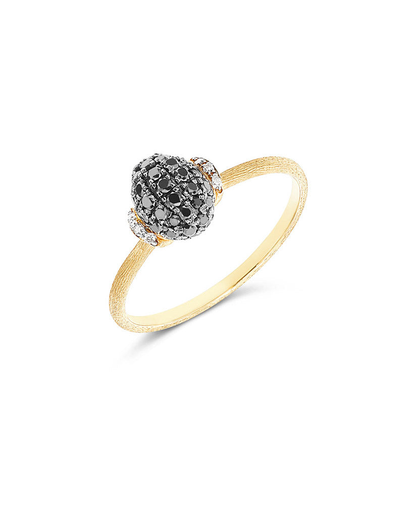 Nanis Anello "DANCING MYSTERY BLACK" in oro e diamanti neri – Nanis Italian Jewels