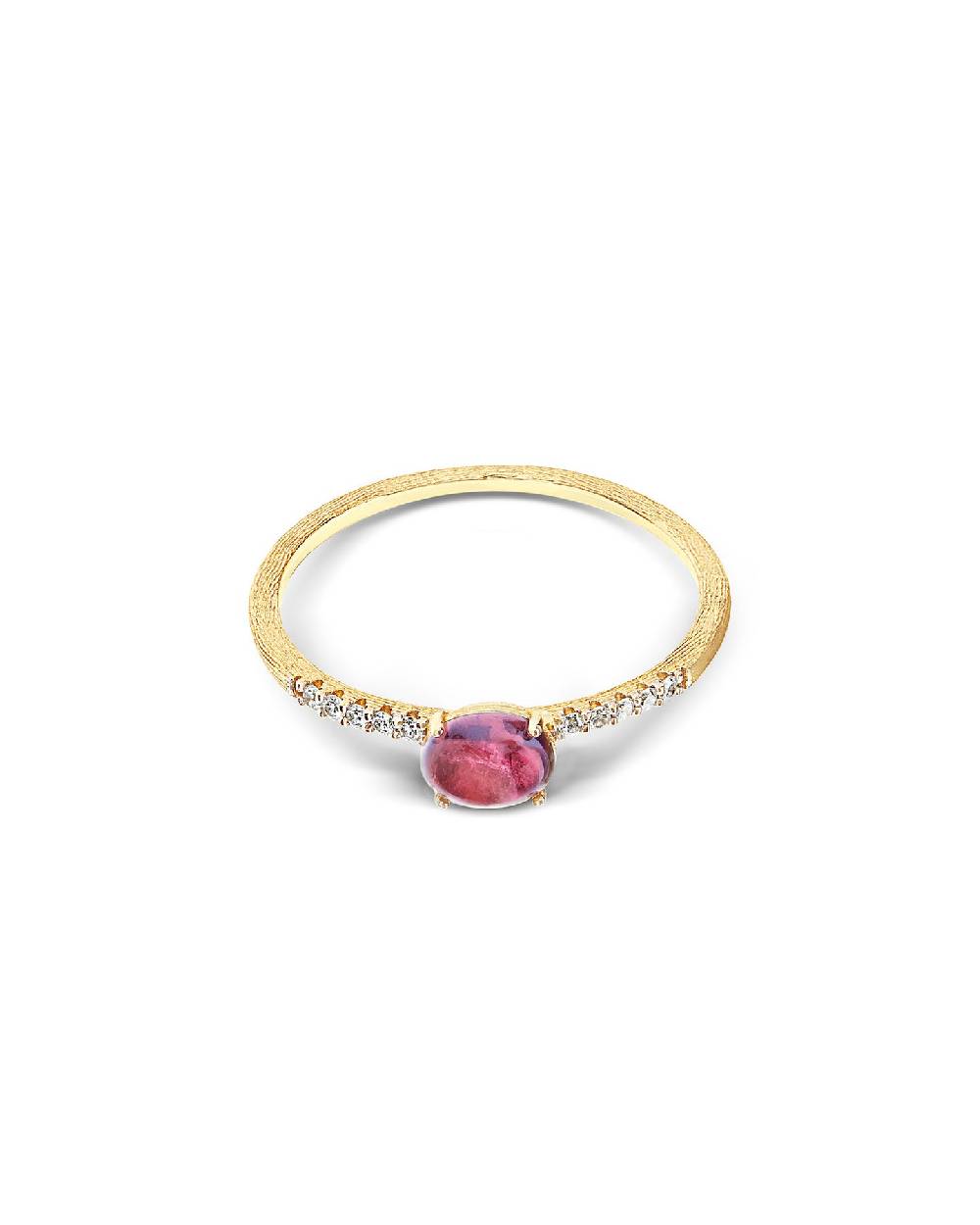 Nanis Anello "DANCING TOURMALINES" In Oro, Diamanti E Tormalina Rosa (piccol – Nanis Italian Jewels