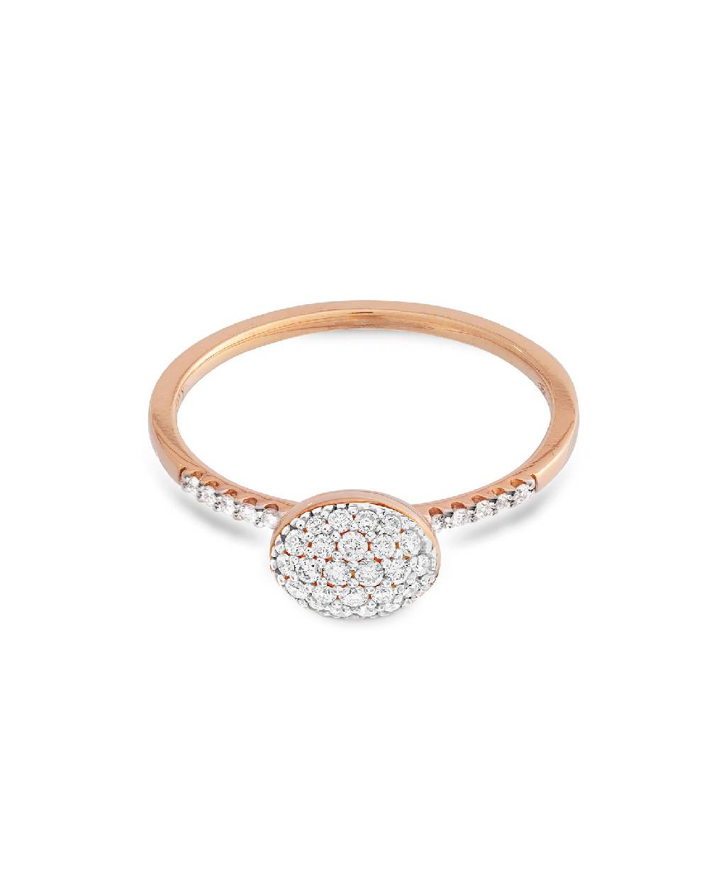 Nanis Anello Di Fidanzamento "DANCING ÉLITE" Romantico In Oro Rosa E Diamant – Nanis Italian Jewels