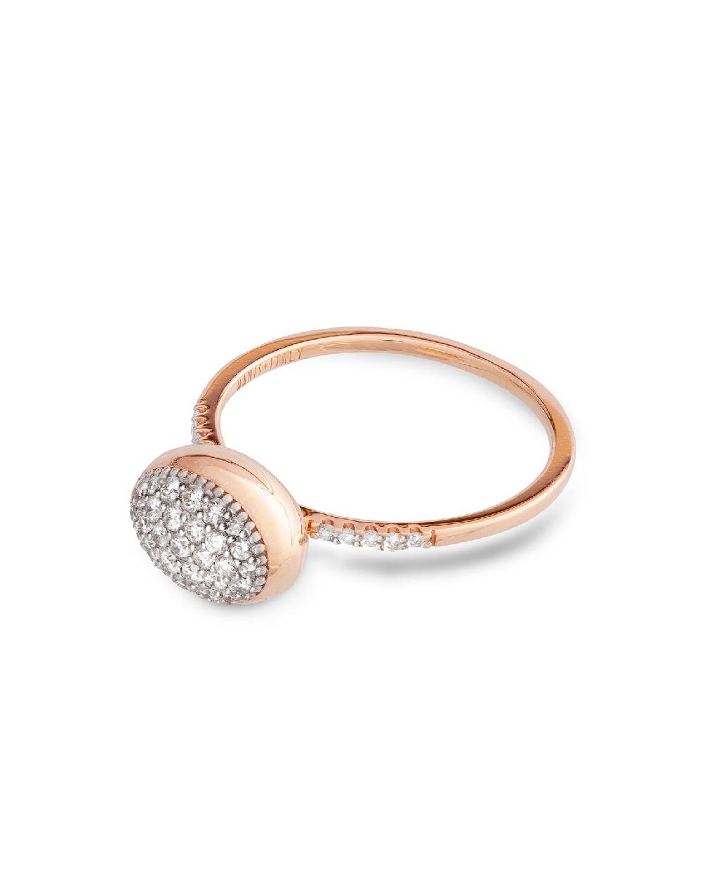 Nanis Anello Di Fidanzamento "DANCING ÉLITE" Romantico In Oro Rosa E Diamant – Nanis Italian Jewels