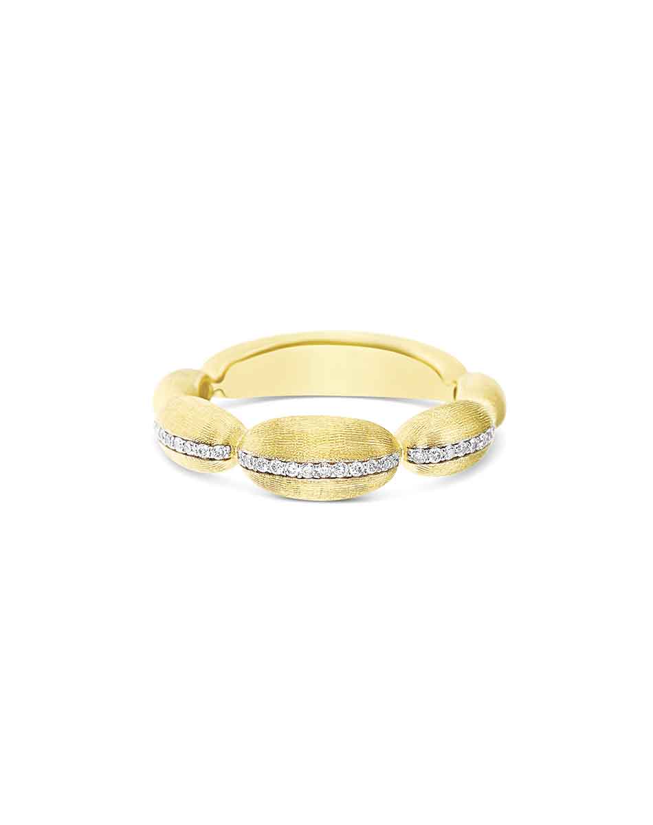 Nanis Anello "Diva" con boules in oro e diamanti – Nanis Italian Jewels