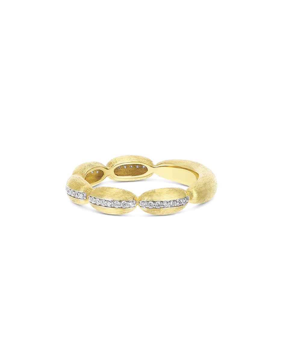 Nanis Anello “Diva” Con Boules In Oro E Diamanti – Nanis Italian Jewels