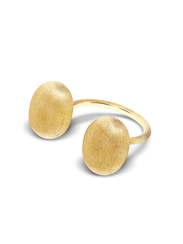 Nanis Anello Iconico "BUBBLE" Con Due Boules In Oro (piccolo) – Nanis Italian Jewels