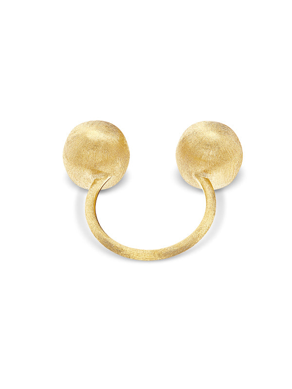 Nanis Anello Iconico "BUBBLE" Con Due Boules In Oro (piccolo) – Nanis Italian Jewels