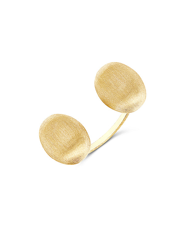 Nanis Anello iconico "BUBBLE" con due boules in oro (piccolo) – Nanis Italian Jewels