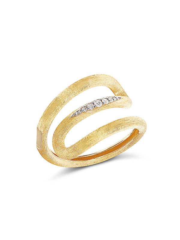 Nanis Anello "LIBERA" A Spirale In Oro E Diamanti – Nanis Italian Jewels