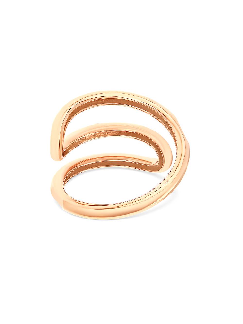 Nanis Anello "LIBERA" A Spirale In Oro Rosa E Diamanti – Nanis Italian Jewels