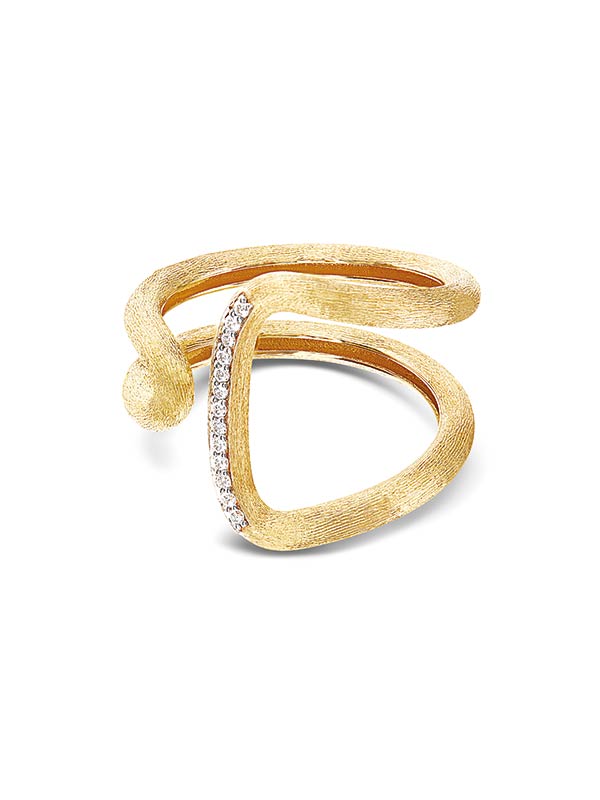 Nanis Anello "LIBERA" Contemporaneo In Oro E Diamanti – Nanis Italian Jewels