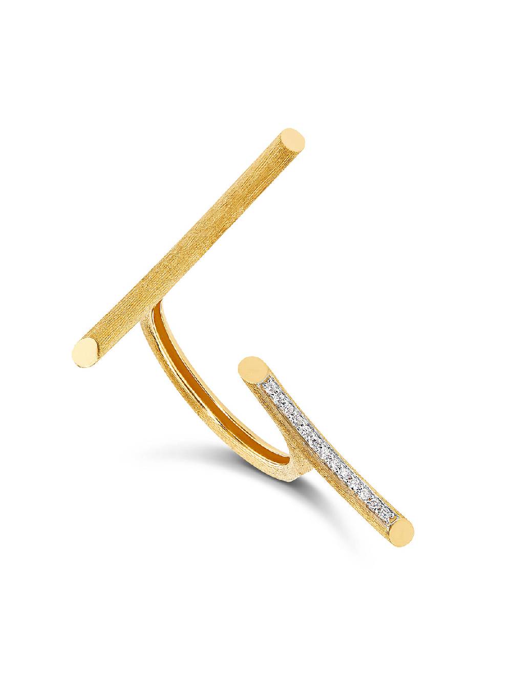 Nanis Anello "LIBERA" Double Face Versatile In Oro E Diamanti – Nanis Italian Jewels