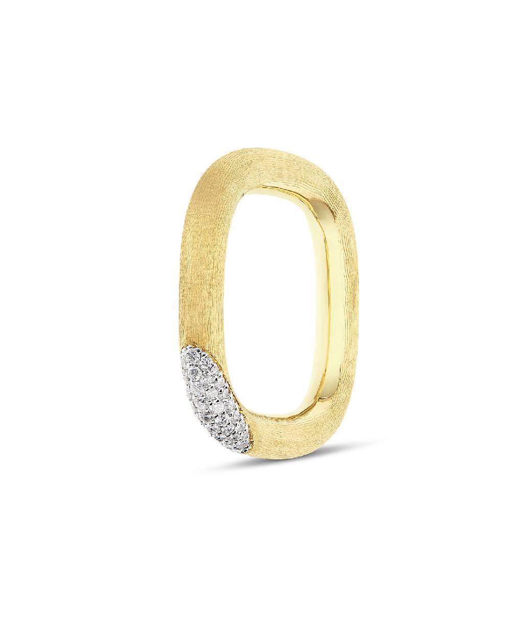 Nanis Anello "LIBERA" Squadrato In Oro E Diamanti (grande) – Nanis Italian Jewels