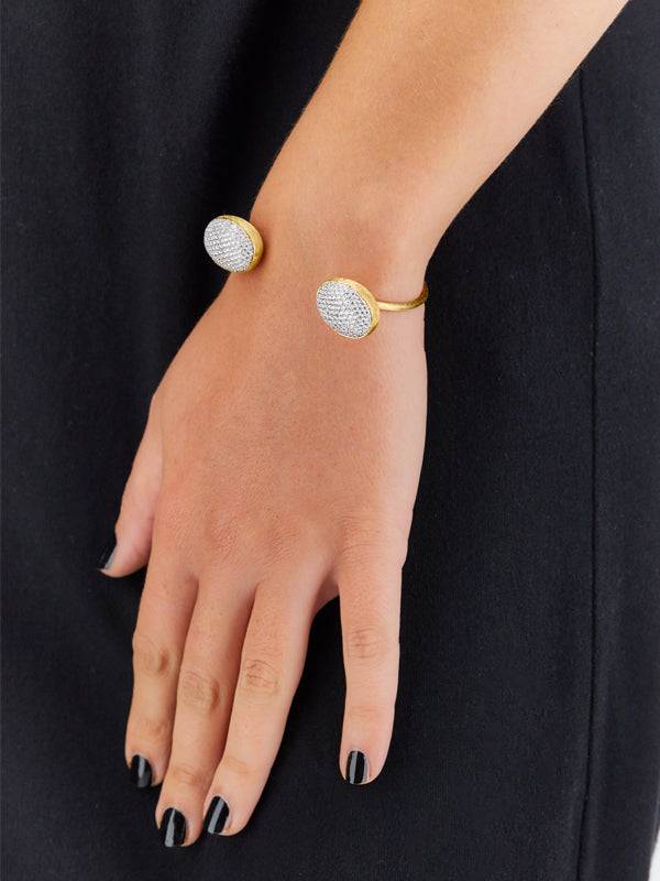 Nanis Bracciale A Schiava "BUBBLE" In Oro E Diamanti (grande) – Nanis Italian Jewels